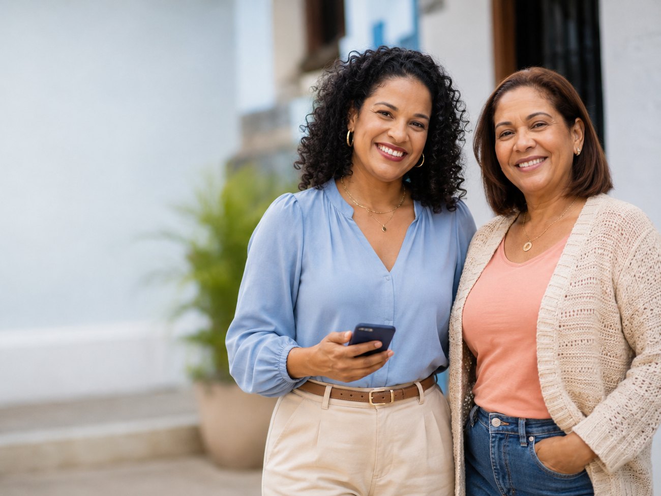 Clientes de CrediOne sonriendo